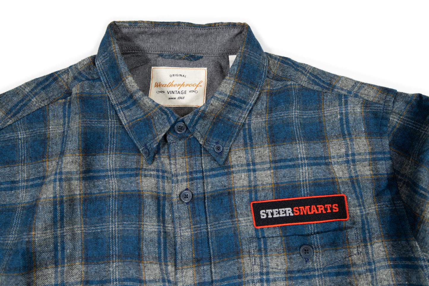 Weatherproof Vintage Men's Flannel (Blue)